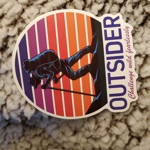 Outsider Challenge wild fearlessly Sticker